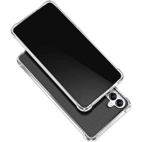 Specialty Vinyl Black Hex Texture Galaxy A15 5G Clear Case
